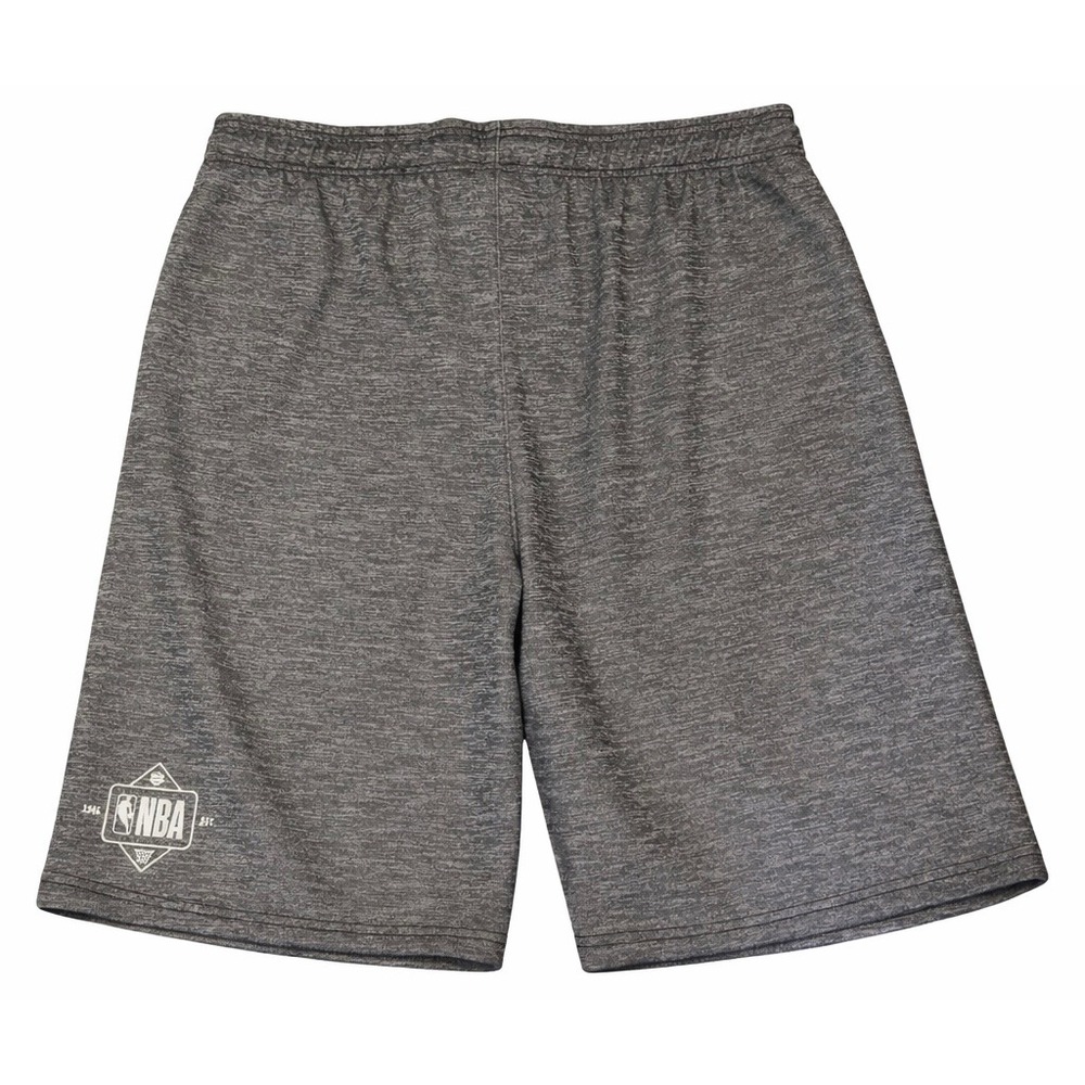 NBA Mens Basketball Athletic Shorts Gray Heather Zipper Pockets Size Large - Picture 3 of 6